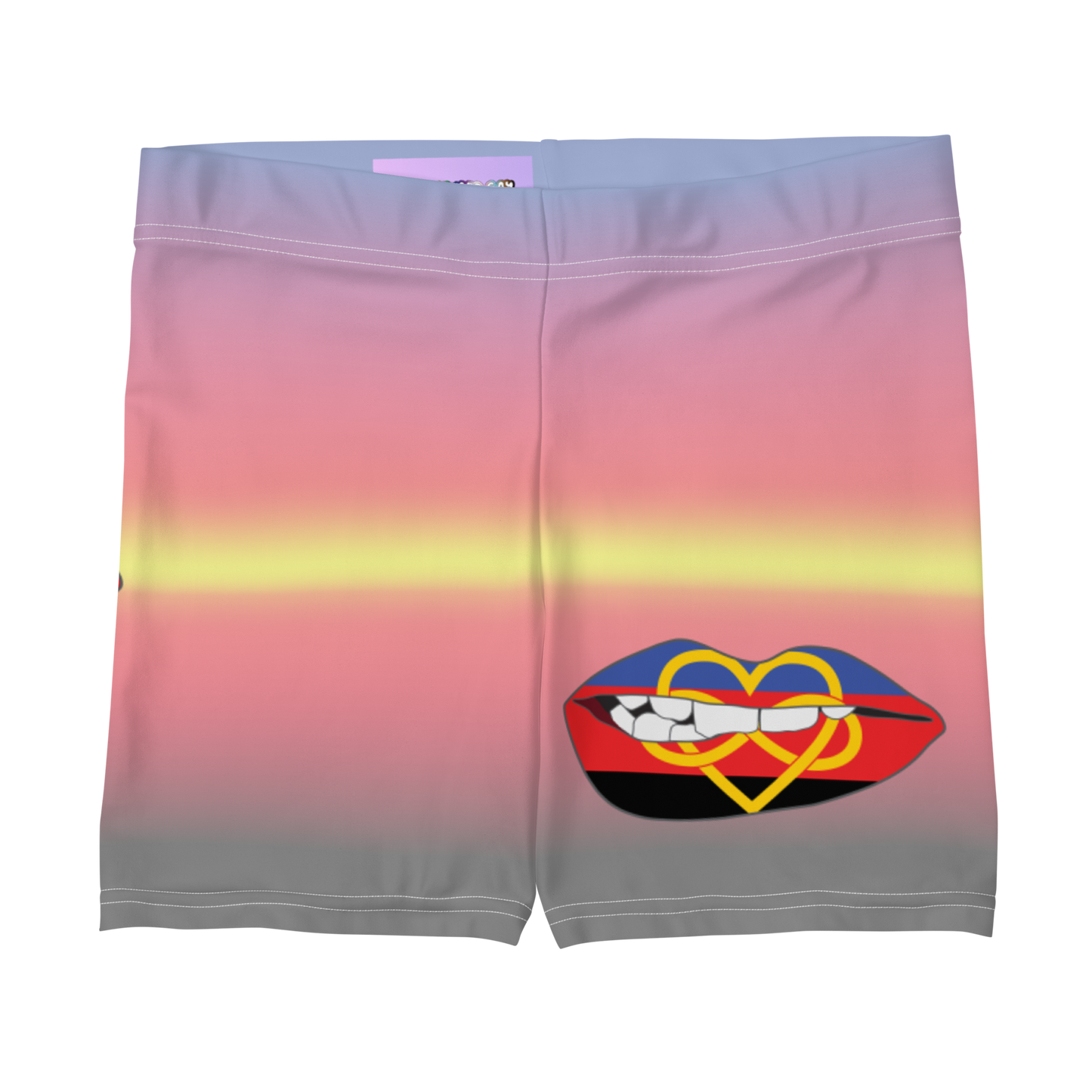 Poly Pride Biting Lips Shorts