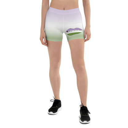 Genderqueer Pride Biting Lips Shorts