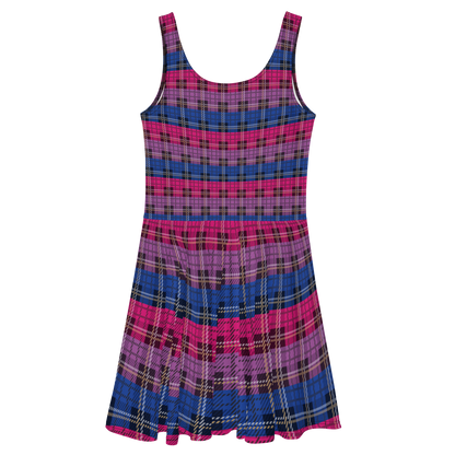 Bi Plaid Skater Dress