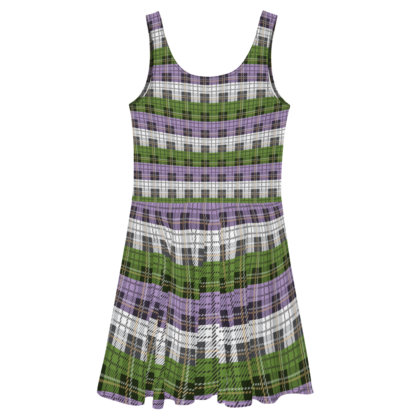 Genderqueer Plaid Skater Dress