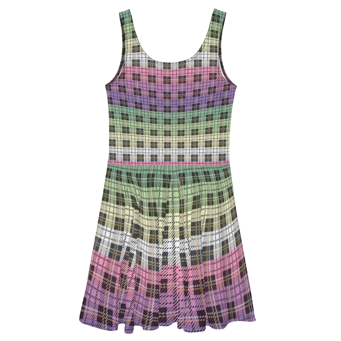 Genderfae Plaid Skater Dress