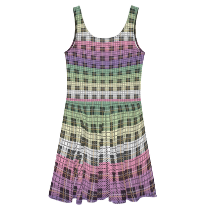 Genderfae Plaid Skater Dress