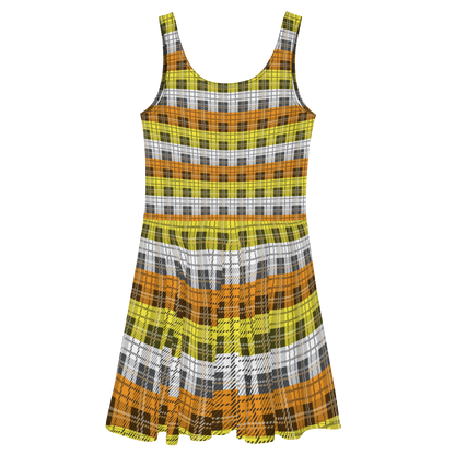 Maverique Plaid Skater Dress