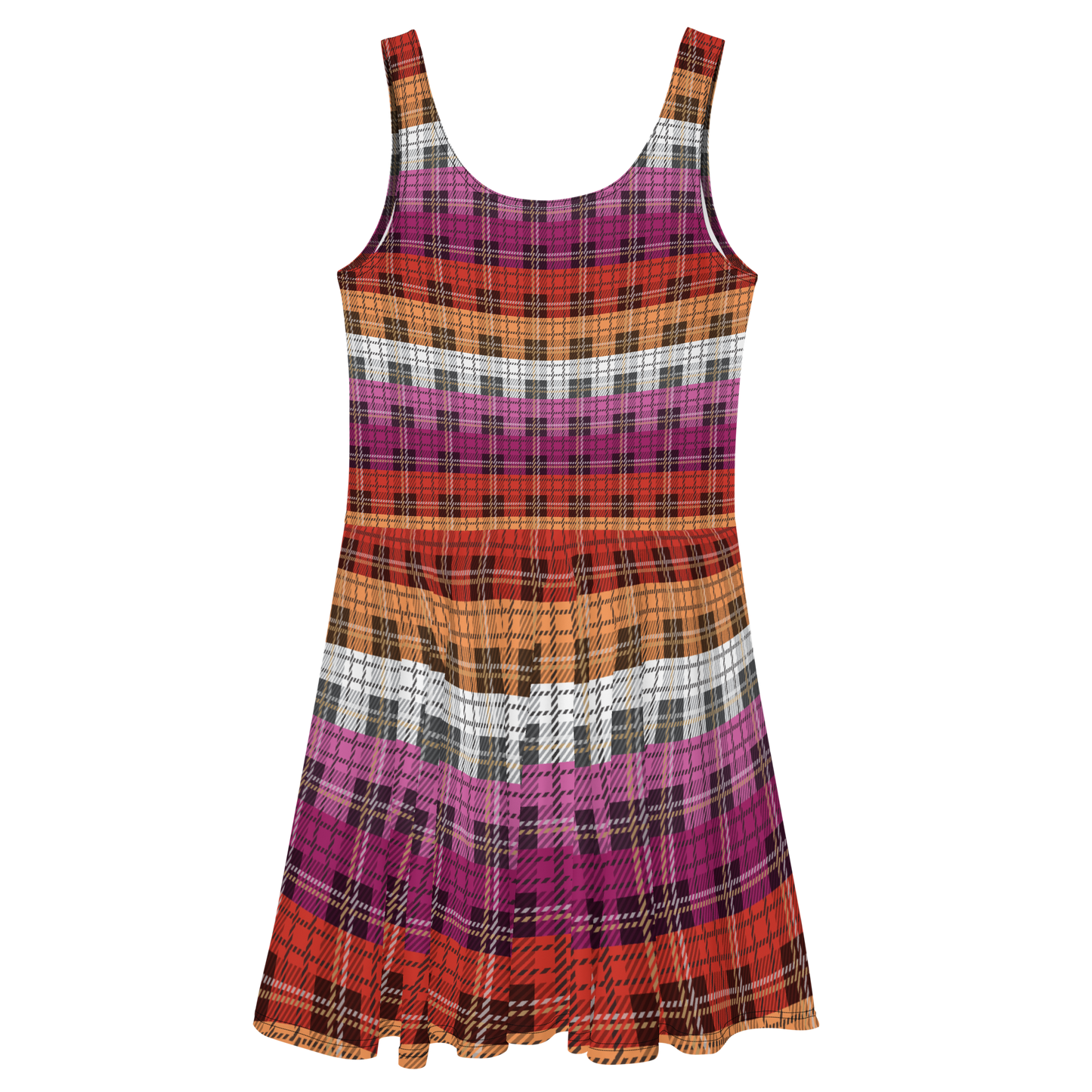 Lesbian Plaid Skater Dress