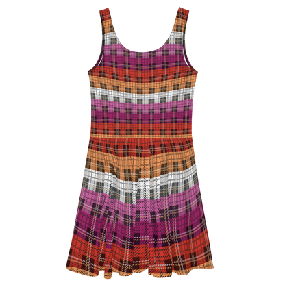 Lesbian Plaid Skater Dress