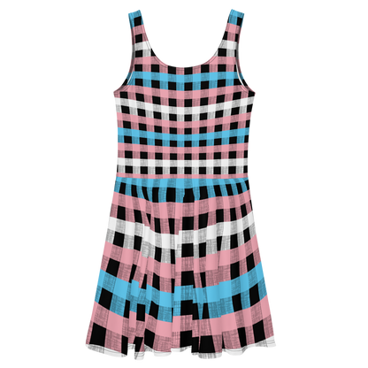 Trans Flannel Skater Dress