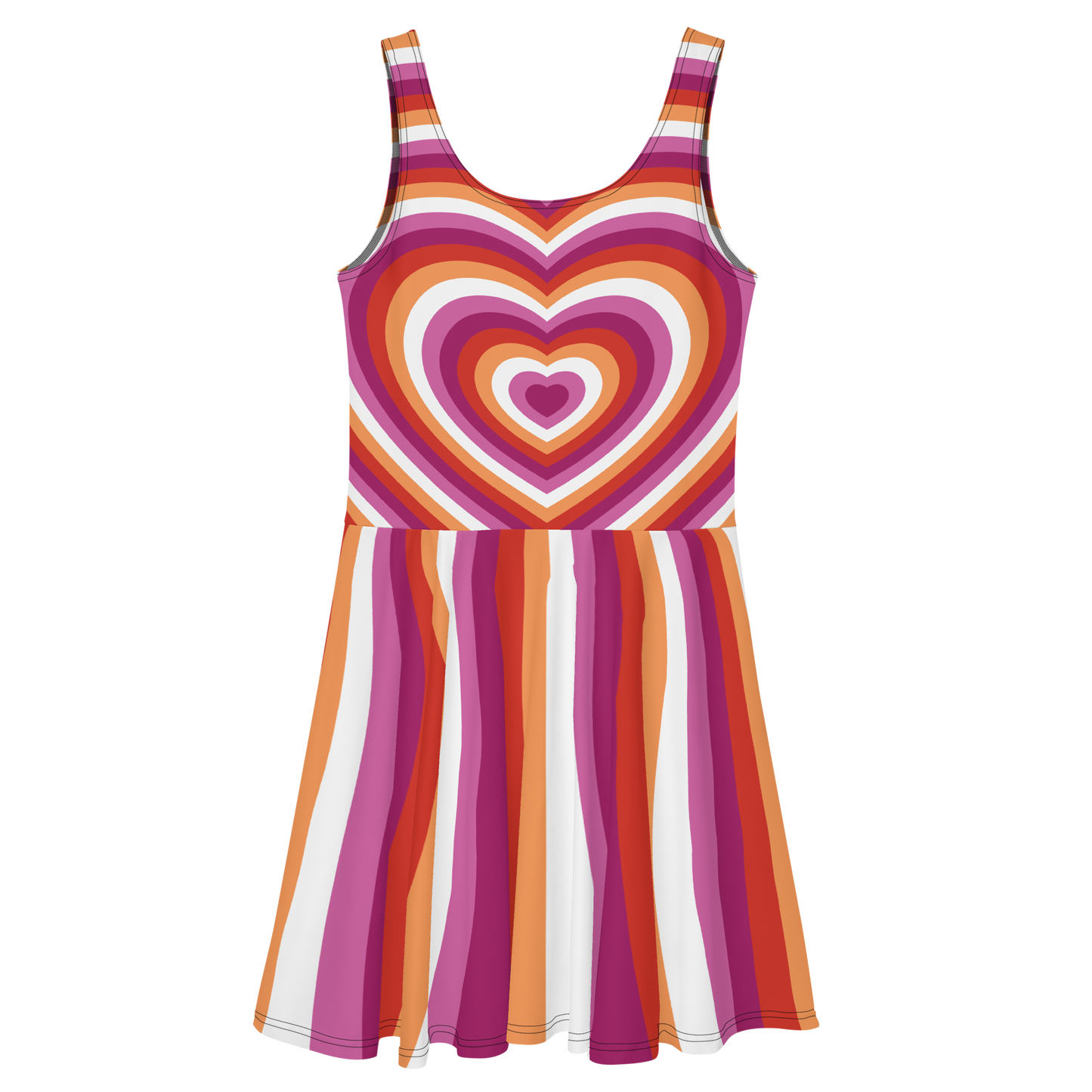 Lesbian Hearts Skater Dress