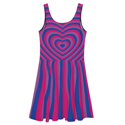 Bi Hearts Skater Dress