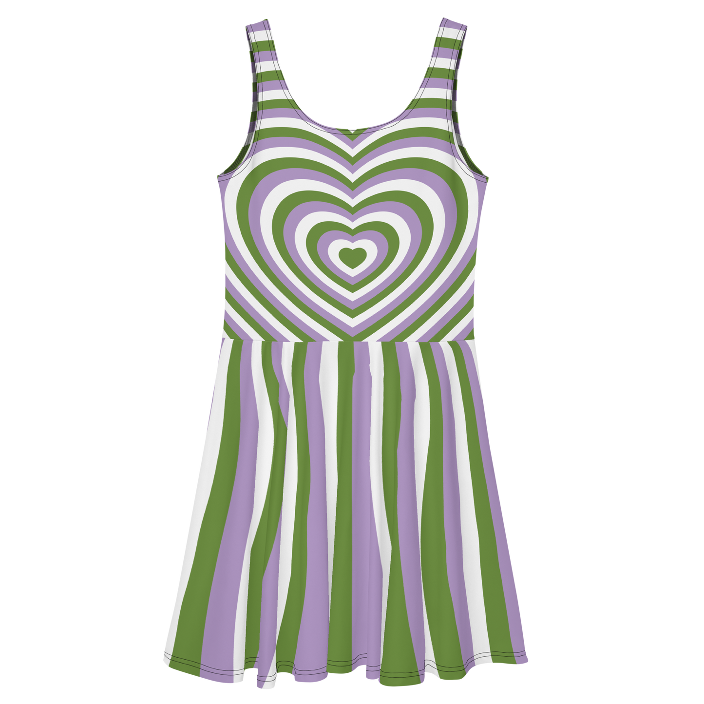 Genderqueer Hearts Skater Dress