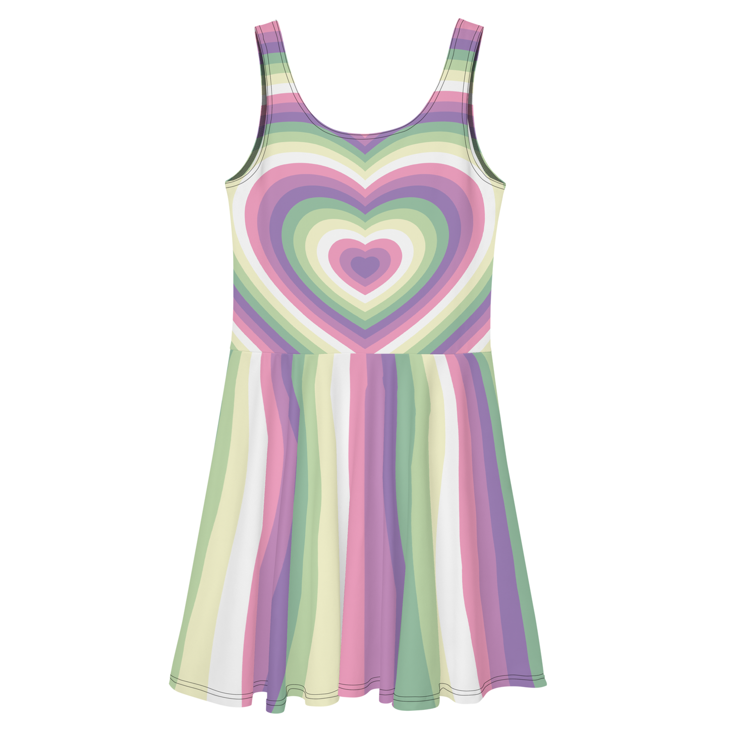 Genderfae Hearts Skater Dress