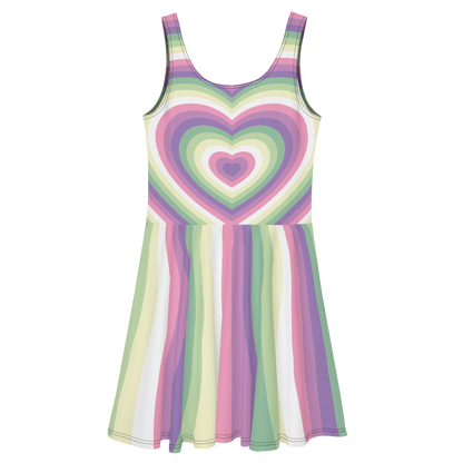 Genderfae Hearts Skater Dress