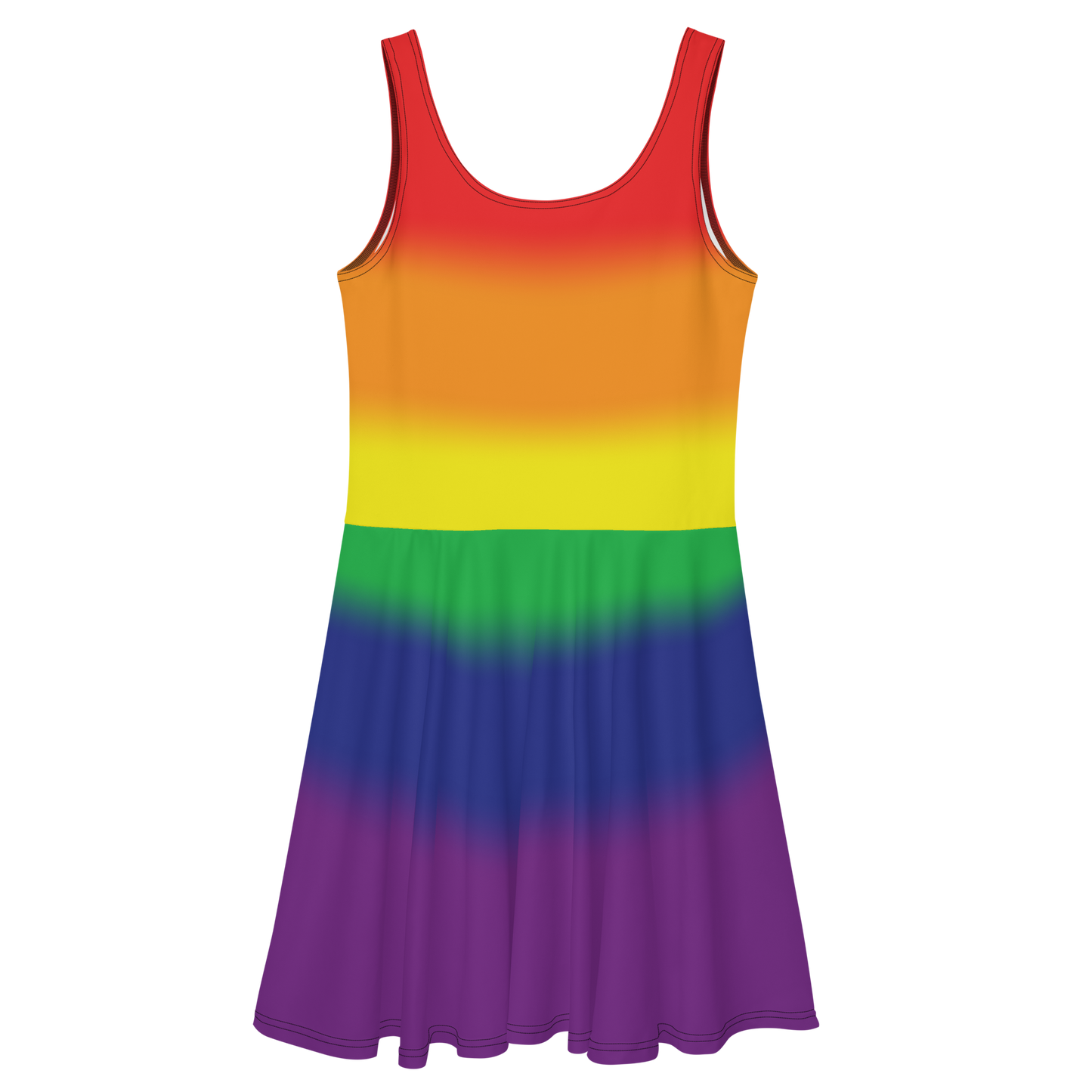 Rainbow Pride Gradient Skater Dress