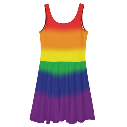 Rainbow Pride Gradient Skater Dress