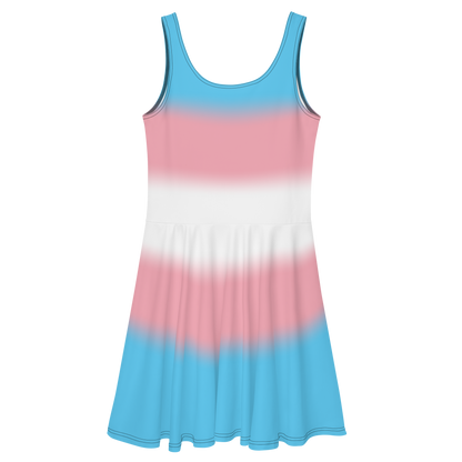 Trans Pride Gradient Skater Dress