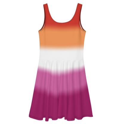 Lesbian Pride Gradient Skater Dress