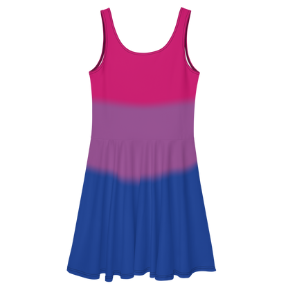 Bi Pride Gradient Skater Dress