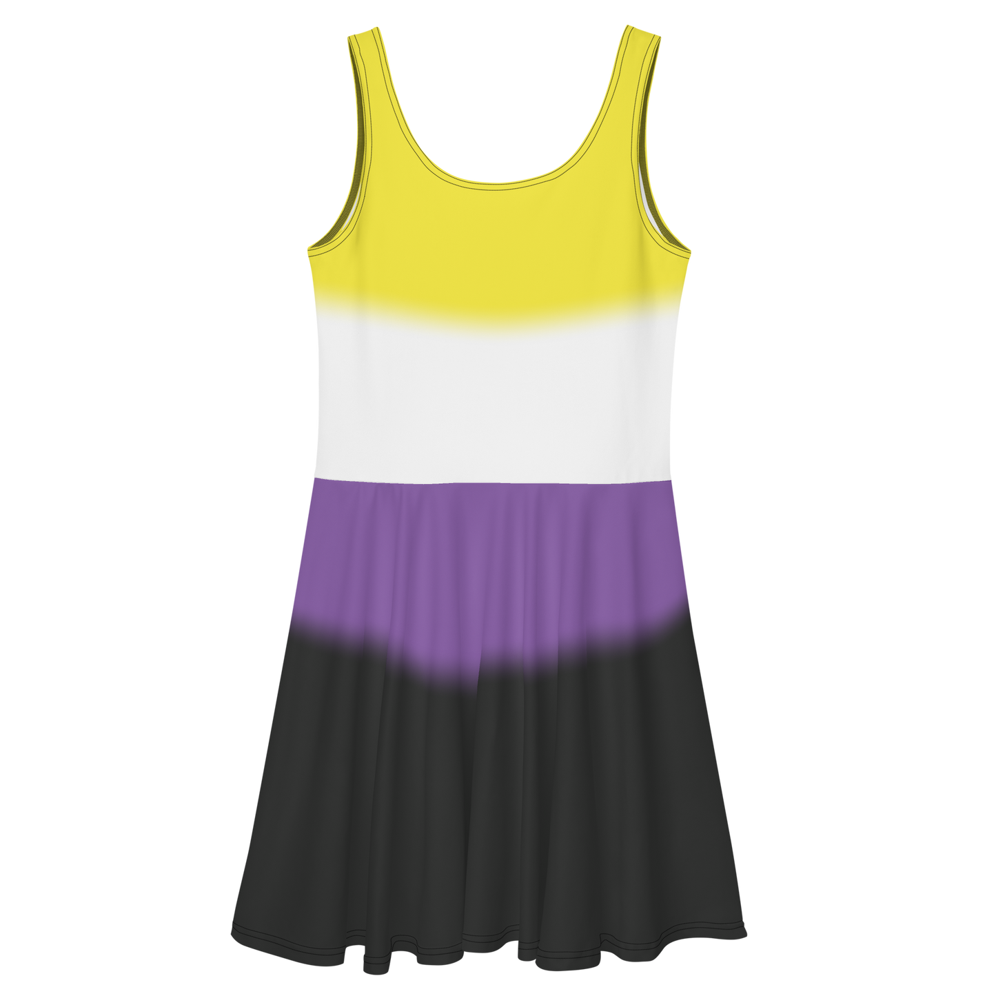 Enby Pride Gradient Skater Dress