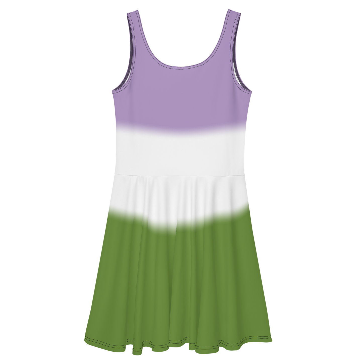 Genderqueer Pride Gradient Skater Dress