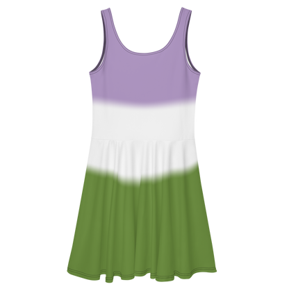 Genderqueer Pride Gradient Skater Dress