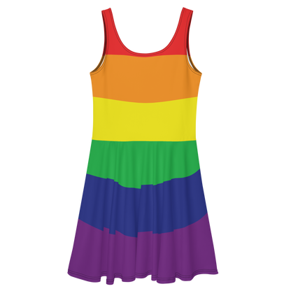 Rainbow Pride Flag Skater Dress