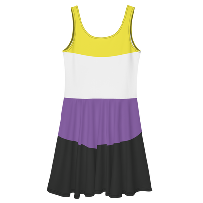 Enby Pride Flag Skater Dress