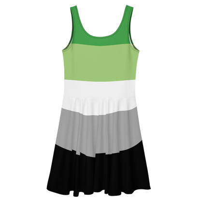 Aro Pride Flag Skater Dress