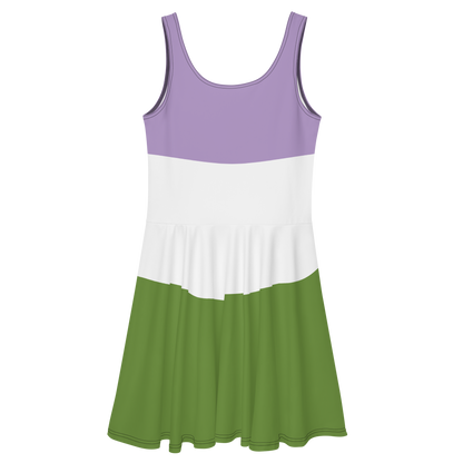 Genderqueer Pride Flag Skater Dress