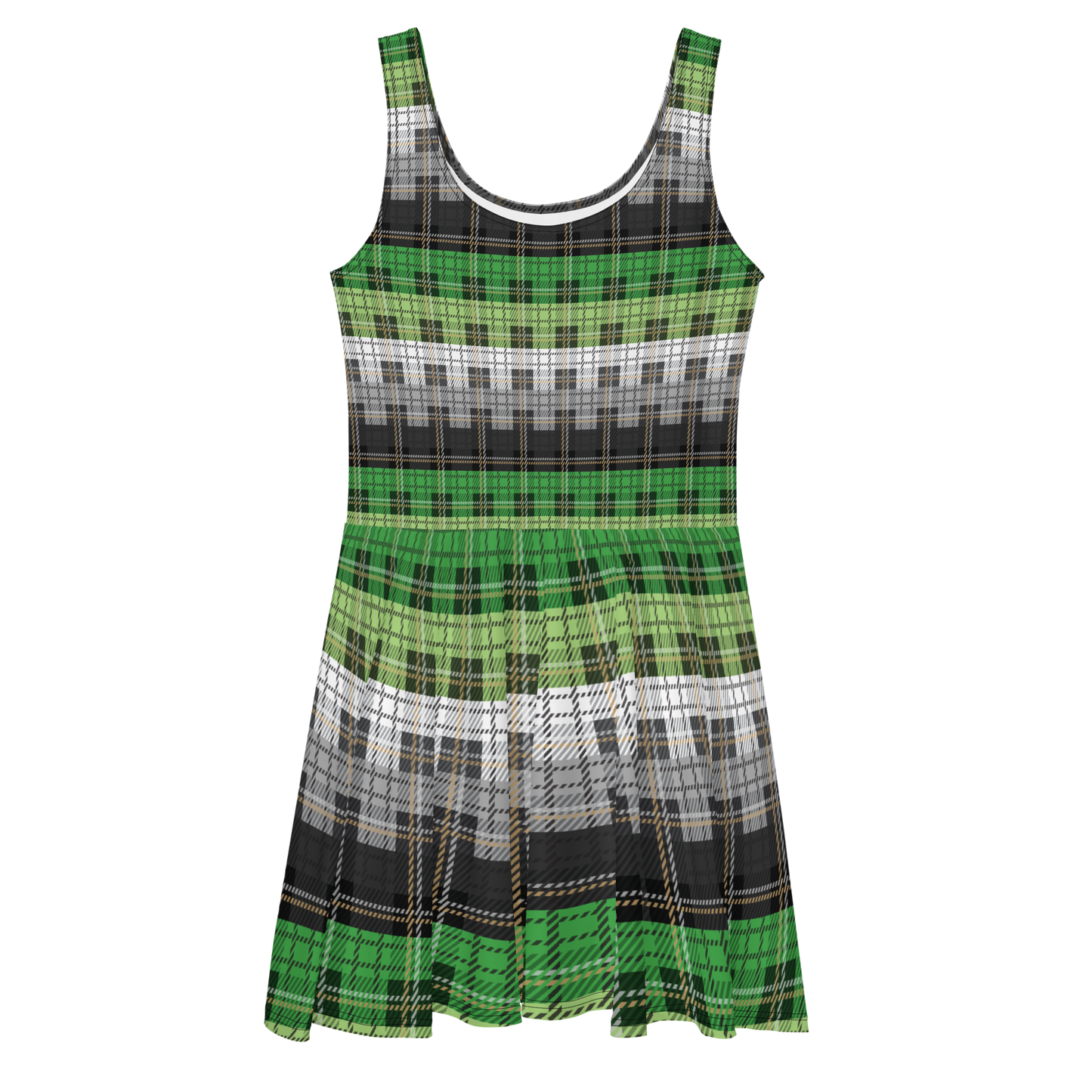 Aro Plaid Skater Dress