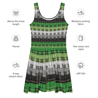 Aro Plaid Skater Dress