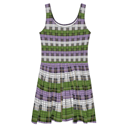 Genderqueer Plaid Skater Dress