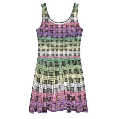 Genderfae Plaid Skater Dress