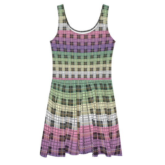 Genderfae Plaid Skater Dress