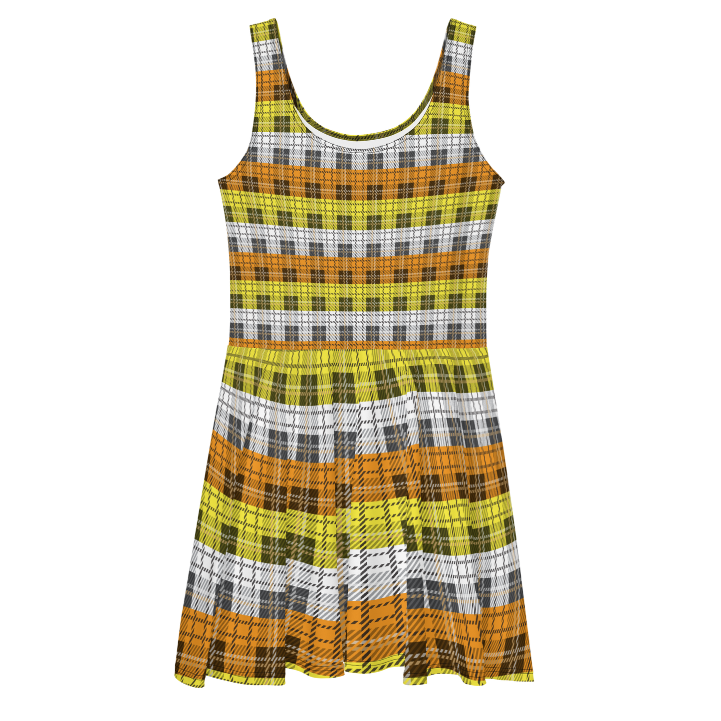 Maverique Plaid Skater Dress