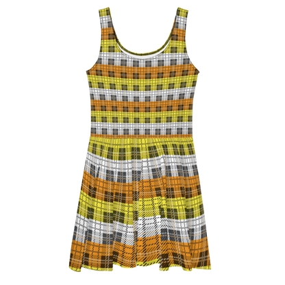 Maverique Plaid Skater Dress