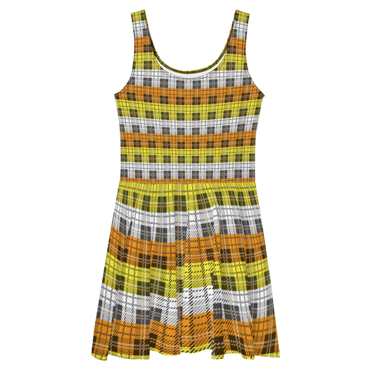 Maverique Plaid Skater Dress