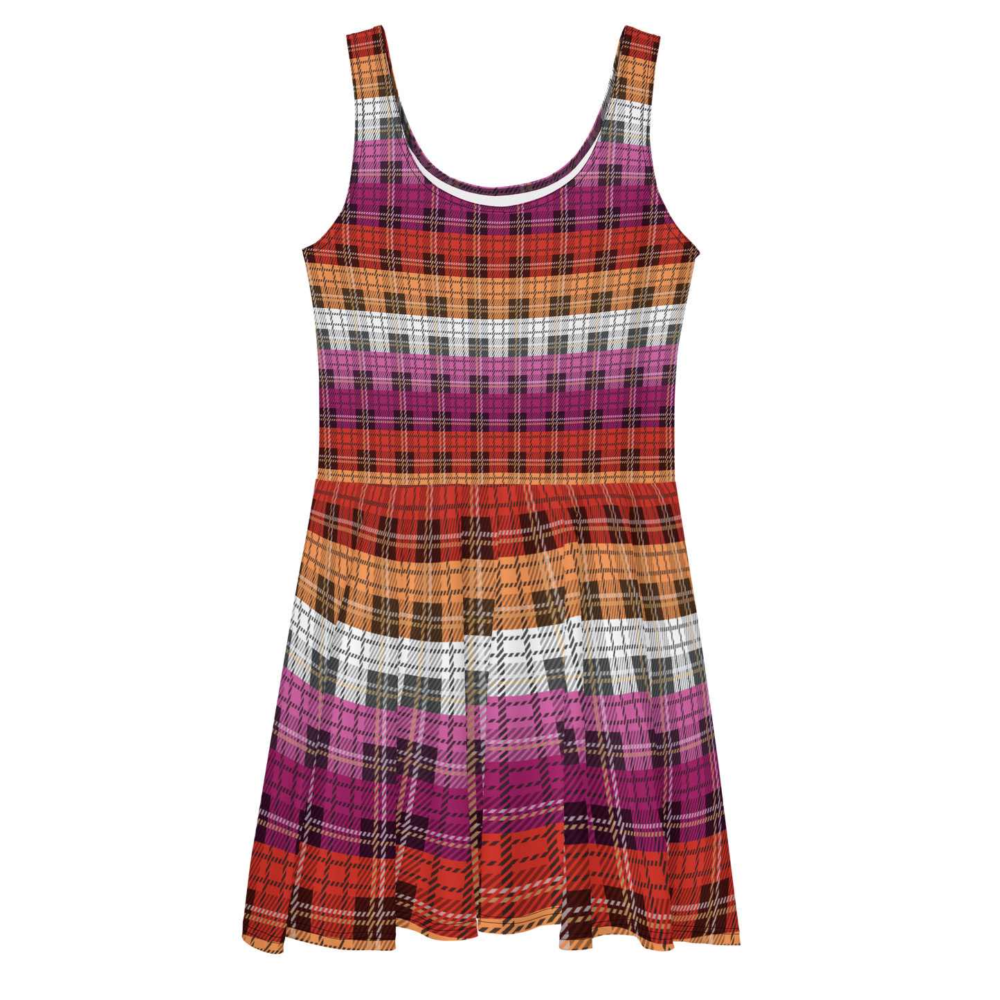 Lesbian Plaid Skater Dress