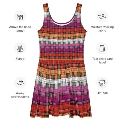 Lesbian Plaid Skater Dress