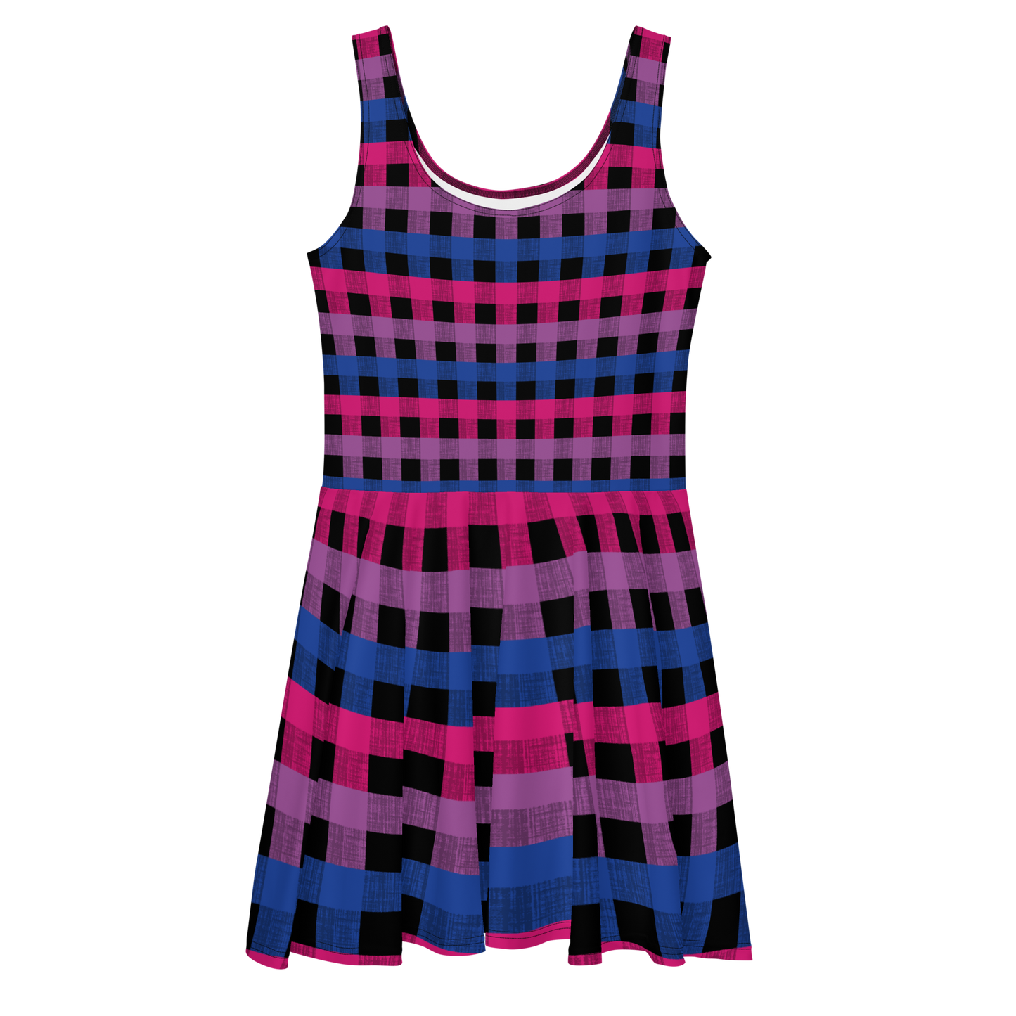 Bi Flannel Skater Dress