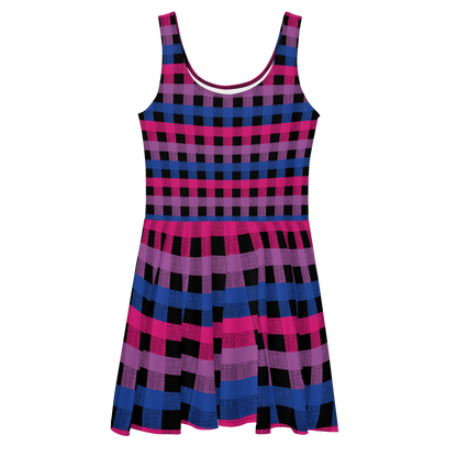 Bi Flannel Skater Dress