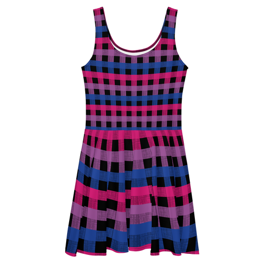 Bi Flannel Skater Dress