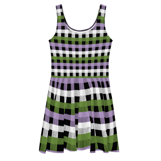 Genderqueer Flannel Skater Dress