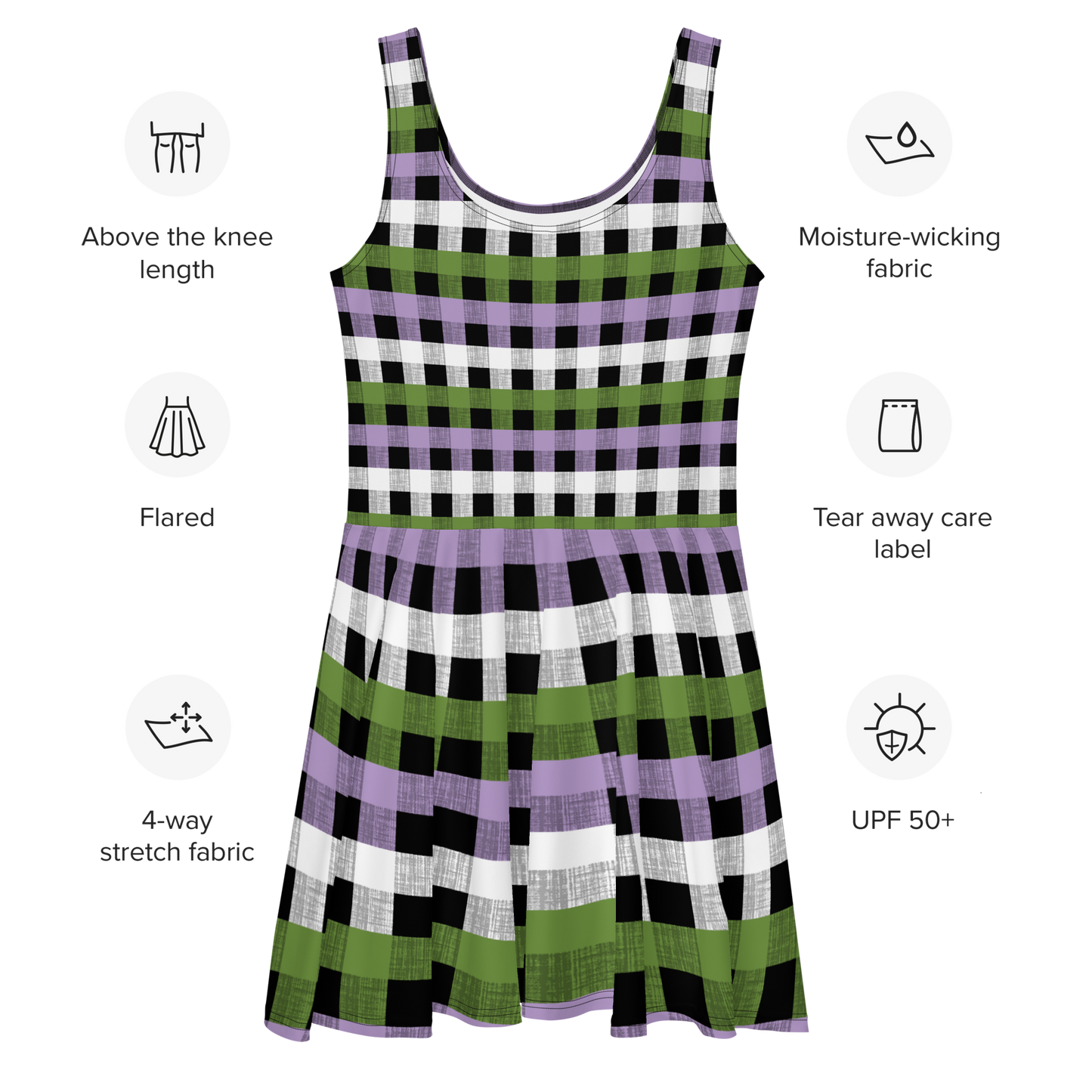 Genderqueer Flannel Skater Dress