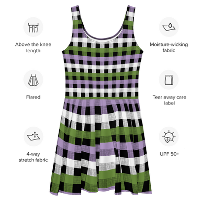 Genderqueer Flannel Skater Dress