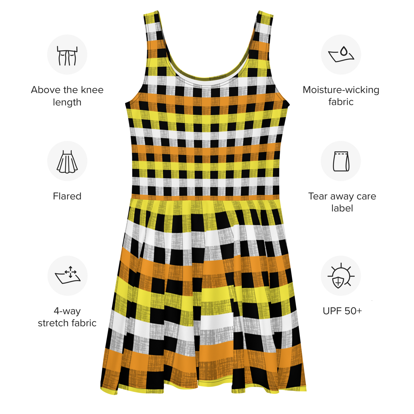 Maverique Flannel Skater Dress