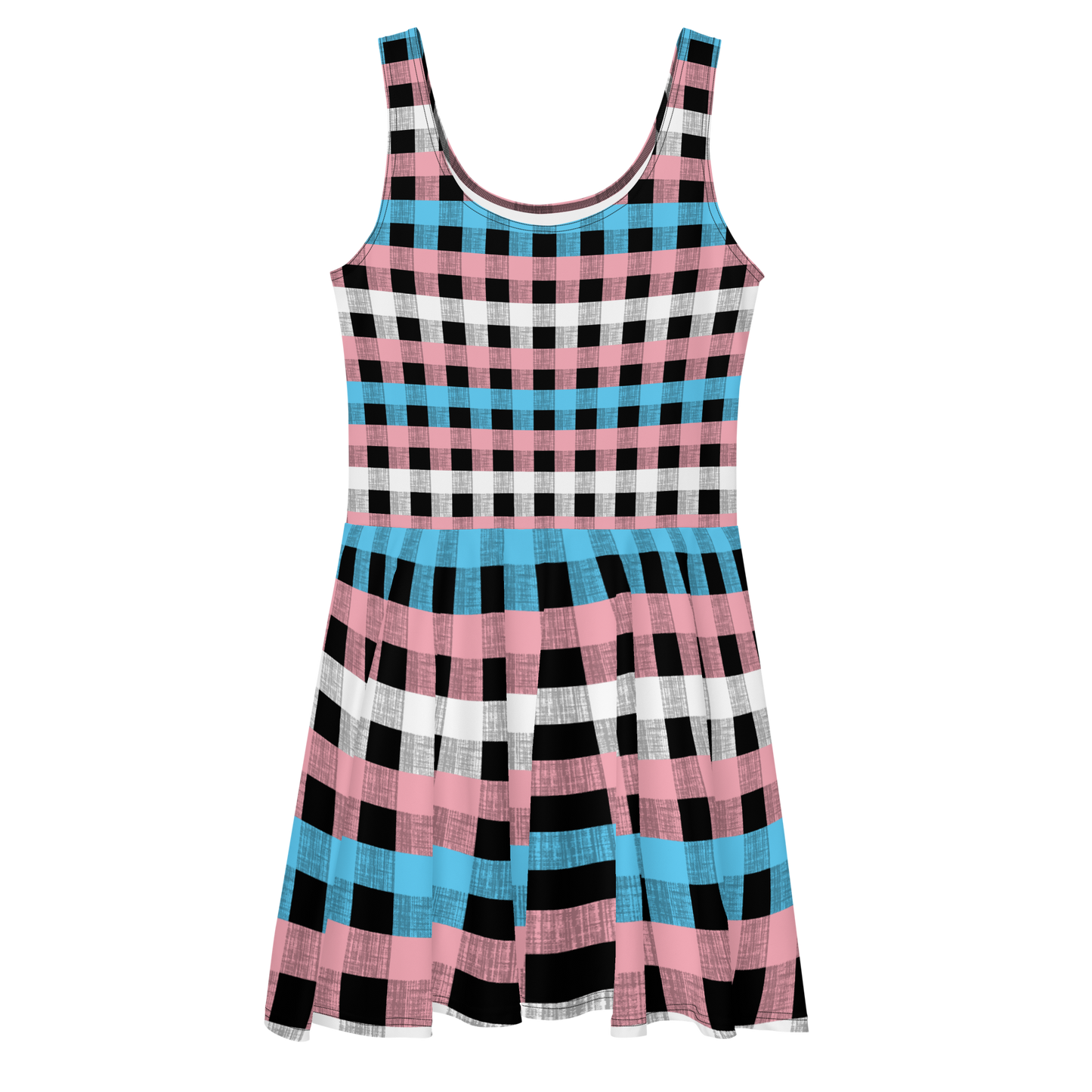 Trans Flannel Skater Dress