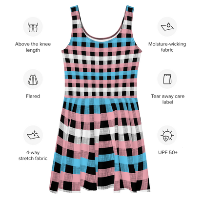 Trans Flannel Skater Dress