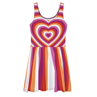 Lesbian Hearts Skater Dress