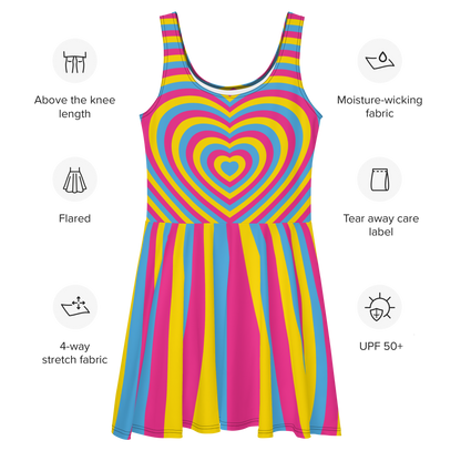 Pan Hearts Skater Dress