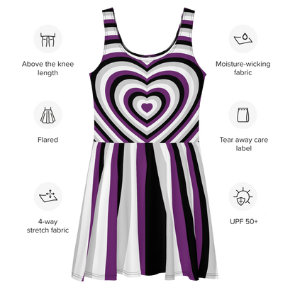 Ace Hearts Skater Dress