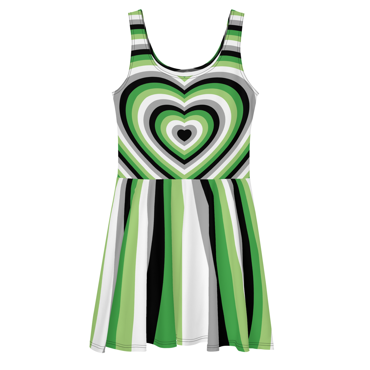 Aro Hearts Skater Dress